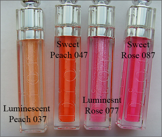 Dior Addict Crystal Gloss Summer Luminescent Rose Peach Sweet