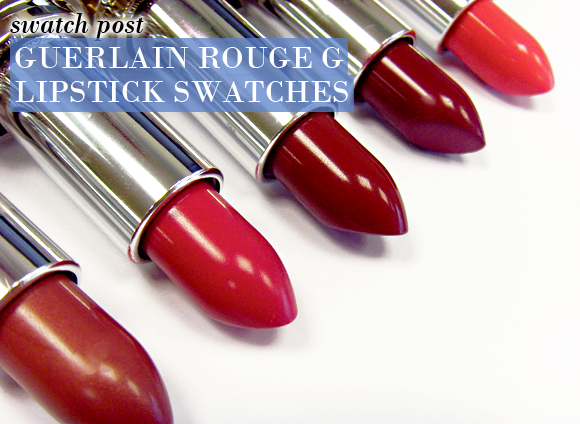 Guerlain Rouge G Swatches