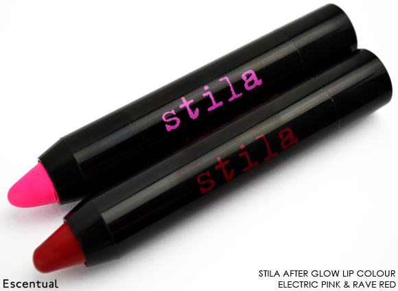 Stila After Glow Lip Colour Electric Pink and Rave Red