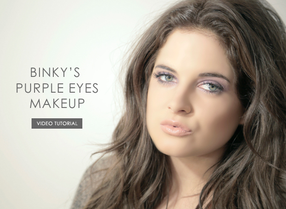 binkys purple eyes makeup guide