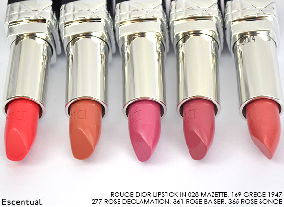 Rouge Dior Lipstick 028 169 277 361 365