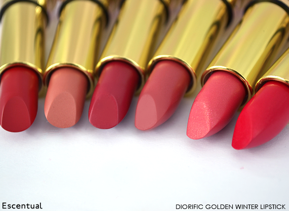 Dior Diorific Golden Winter Lipstick in Diva, Etoile, Winter, Joy, Royale and Minuit