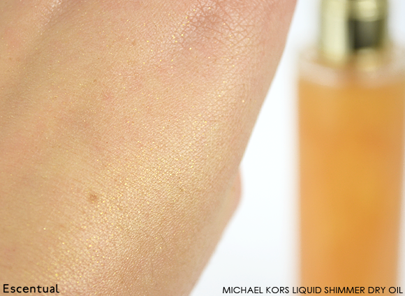 Michael Kors Liquid Shimmer Dry Oil Swatch