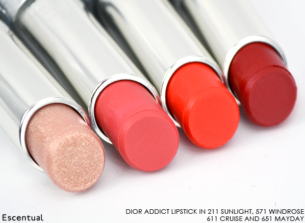 Dior Addict Transat Lipstick in 211 Sunlight 571 Windrose 611 Cruise 651 Mayday