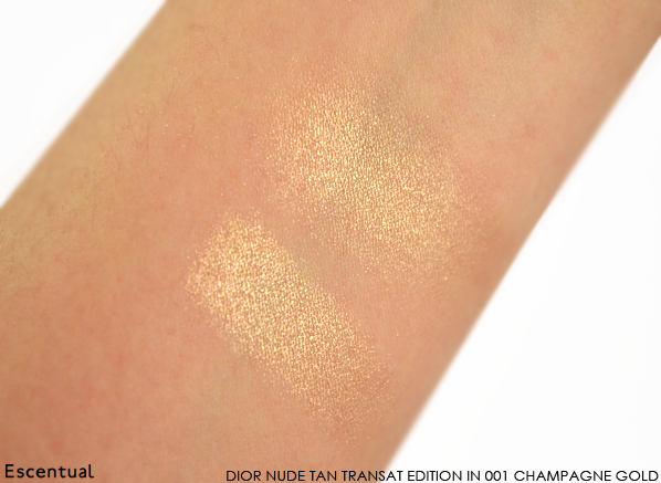 Dior Nude Tan Transat Edition in 001 Champagne Gold Swatch
