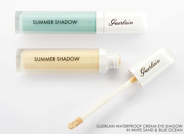 Guerlain Summer Shadow Waterproof Cream Eye Shadow in Blue Ocean and White Sand