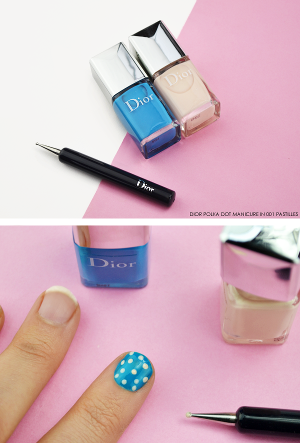 Dior Polka Dot Manicure in 001 Pastilles - Dior Milky Dots Summer Look