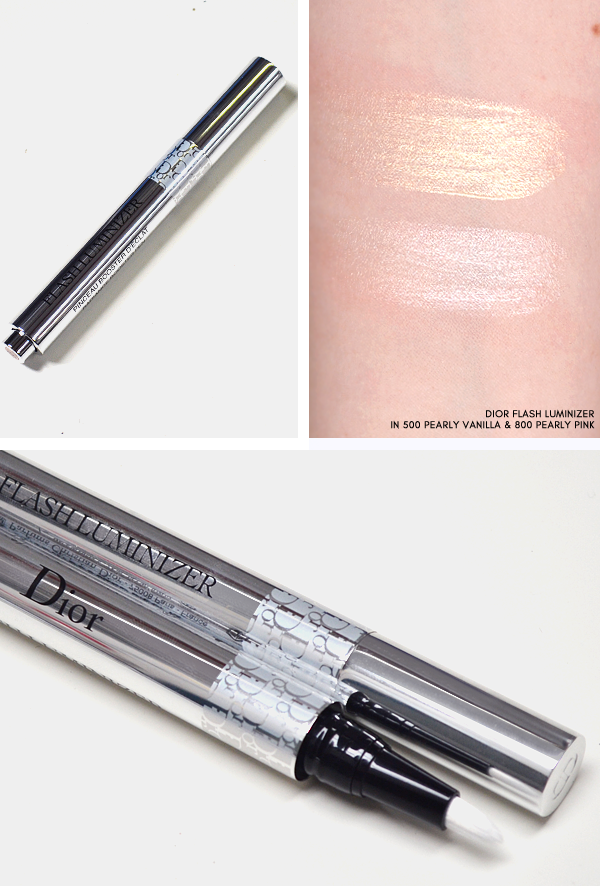 Dior Skyline - Dior Flash Luminizer in 500 Pearly Vanilla and 800 Pearly Pink