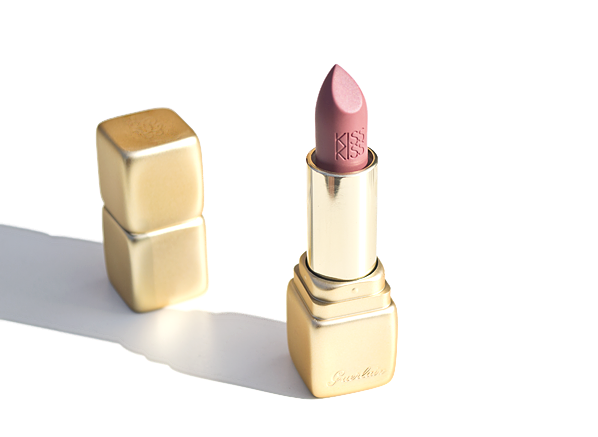 Guerlain KissKiss Hydrating & Plumping Velvet Matte Lip Colour in Caliente Beige Product Shot