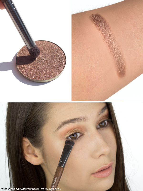 MAKE UP FOR EVER Artist Shadow in ME-654 Cauldron Swatch