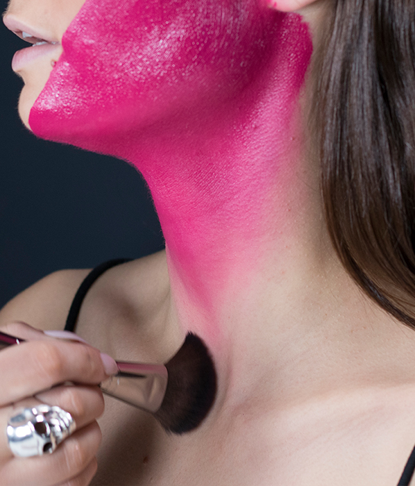 MAKE UP FOR EVER 12 Flash Colour Case Pink - Glitter Mask Tutorial - Halloween Makeup