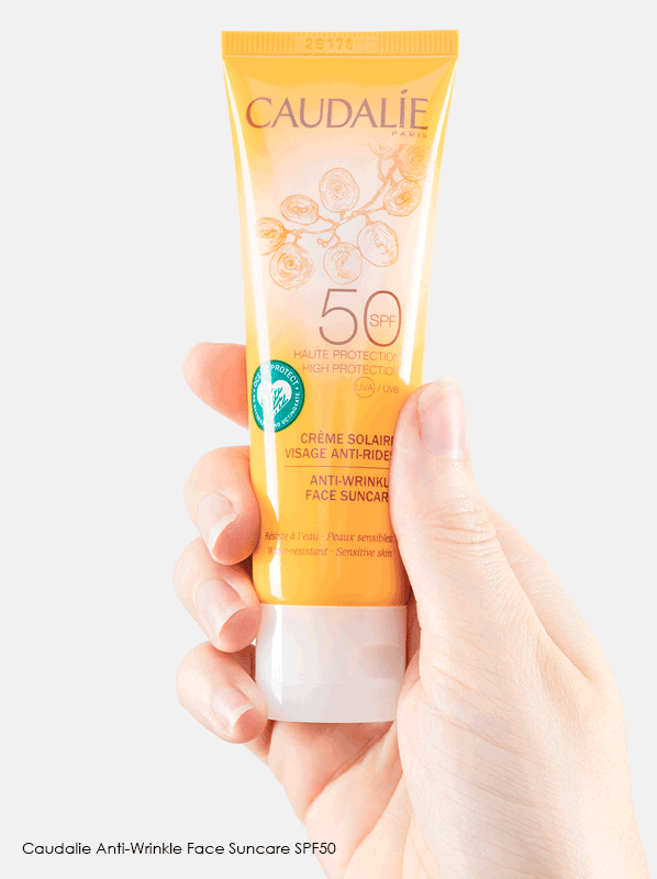 Best Mineral SPF for Anti Ageing Caudalie Anti Wrinkle Face Suncare SPF50
