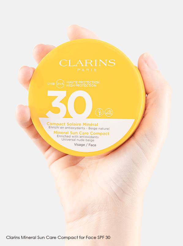 Best Tinted Mineral SPF Clarins Mineral SPF30 Compact Texture