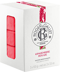Roger & Gallet Gingembre Rouge Wellbeing Soaps 3 x 100g