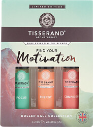 Tisserand Aromatherapy Find Your Motivation Roller Ball Collection 3 x 10ml